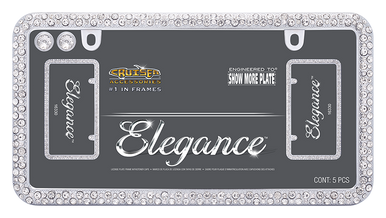 Chrome/Clear Elegance Plate Frame,