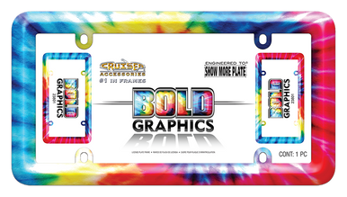 Bold Graphics Tie Dye Plate Frame
