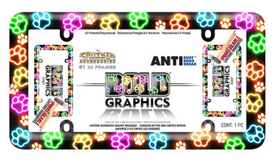 Paws Bold Graphics Plate Frame