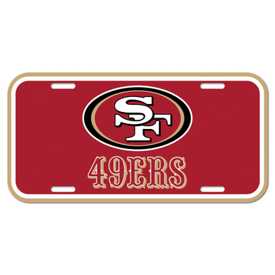 San Francisco 49ers Logo Plastic License Plate