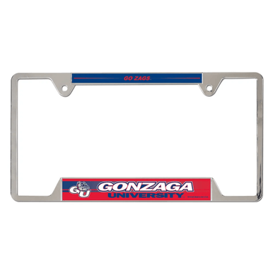 Gonzaga University Bulldogs Chrome License Plate Frame - Metal