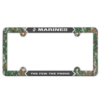 United States Marines Camouflage Full Color Plastic License Plate Frame