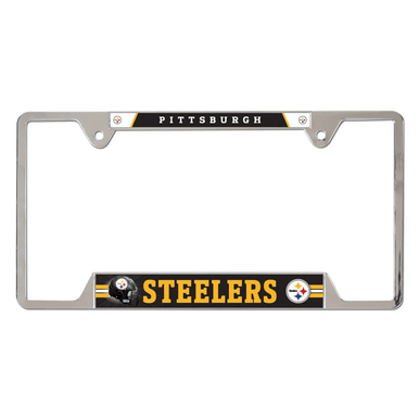 Pittsburgh Steelers Chrome License Plate Frame - Metal