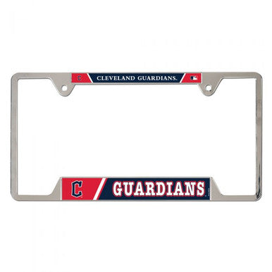 Cleveland Guardians Chrome License Plate Frame - Metal