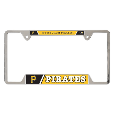 Pittsburgh Pirates Chrome License Plate Frame - Metal
