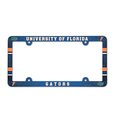 University Of Florida Gators Full Color Plastic License Plate Frame