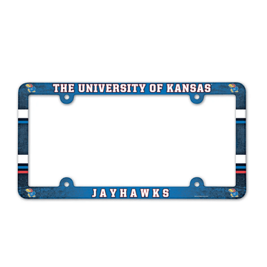University of Kansas Jayhawks Full Color Plastic License Plate Frame