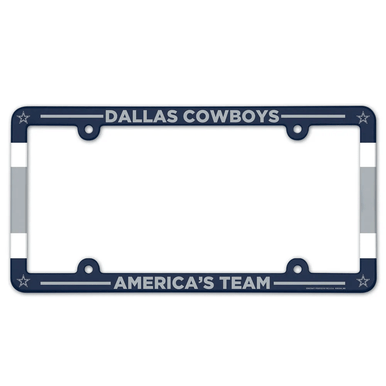 Dallas Cowboys Americas Team Full Color Plastic License Plate Frame