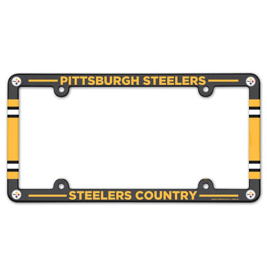 Pittsburgh Steelers Full Color Plastic License Plate Frame