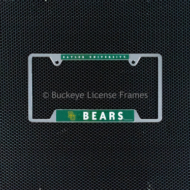 Baylor University Bears Chrome License Plate Frame - Metal