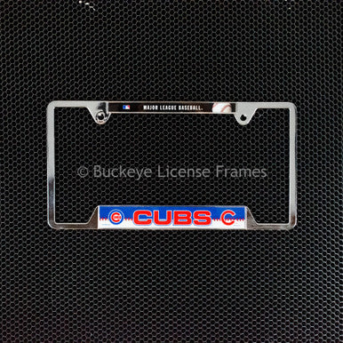 Chicago Cubs Chrome License Plate Frame - Metal - MLB Top