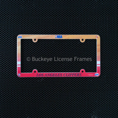 Los Angeles Clippers Full Color Plastic License Plate Frame