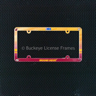 Miami Heat Full Color Plastic License Plate Frame