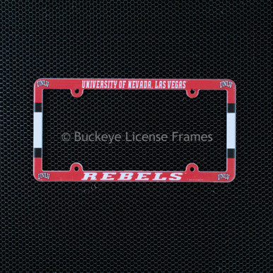 University Of Nevada -Las Vegas Rebels Full Color Plastic License Plate Frame