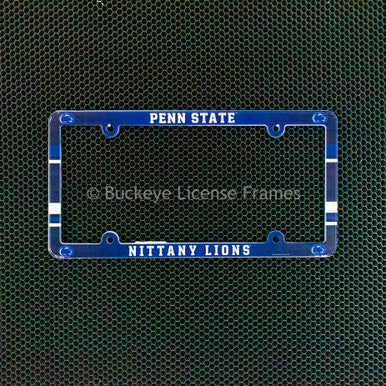 Penn State University Full Color Plastic License Plate Frame