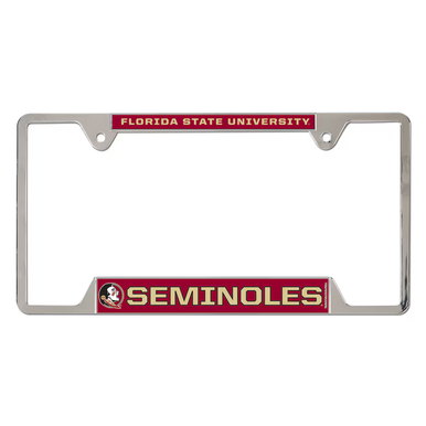 Florida State University Seminoles Chrome License Plate Frame - Metal