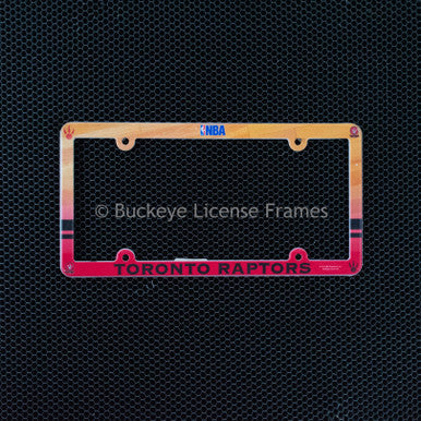 Toronto Raptors Full Color Plastic License Plate Frame