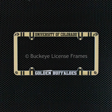 University Of Colorado Golden Buffaloes Full Color Plastic License Plate Frame