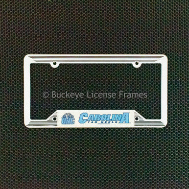 University of North Carolina Tar Heels White Plastic License Plate Frame