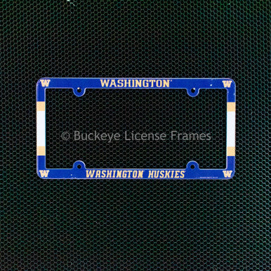 University Of Washington Huskies Full Color Plastic License Plate Frame