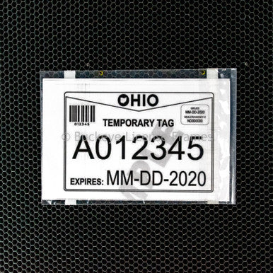 Temporary Tag Bag Peel and Stick