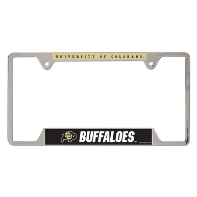 University of Colorado Buffaloes Chrome License Plate Frame - Metal