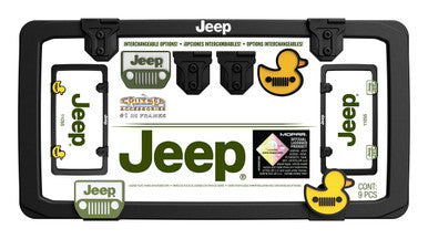 Jeep Plate Frame with Fastener Covers