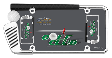 Chrome Golf Club Plate Frame