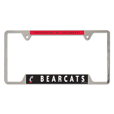 University Of Cincinnati Bearcats Chrome License Plate Frame