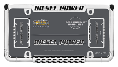 Chrome Diesel Power Plate Frame