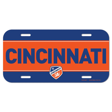 FC CINCINNATI Plastic License Plate