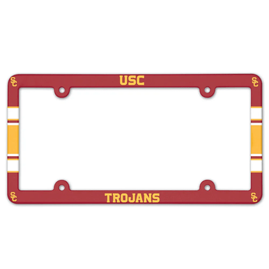 University of Southern California Trojans Full Color Plastic License Plate Frame