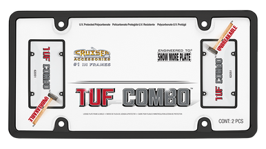 TUF COMBO Black Framed Clear Bubble Plate Cover