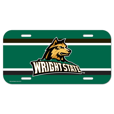 Wright State University Logo Plastic License Plate