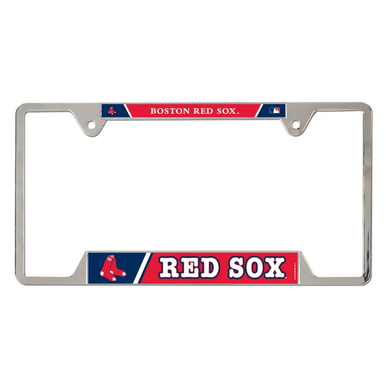 Boston Red Sox Chrome License Plate Frame - Metal