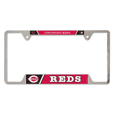 Cincinnati Reds Chrome License Plate Frame - Metal