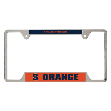 Syracuse University Orange Chrome License Plate Frame - Metal