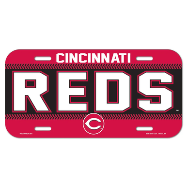 Cincinnati Reds "REDS" Plastic License Plate