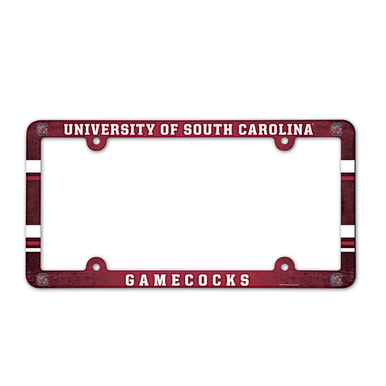 University Of South Carolina Gamecocks Full Color Plastic License Plate Frame