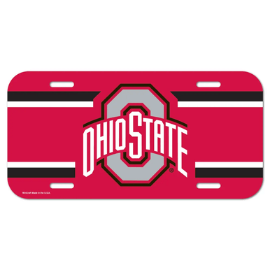 Ohio State Buckeyes Logo Plastic License Plate
