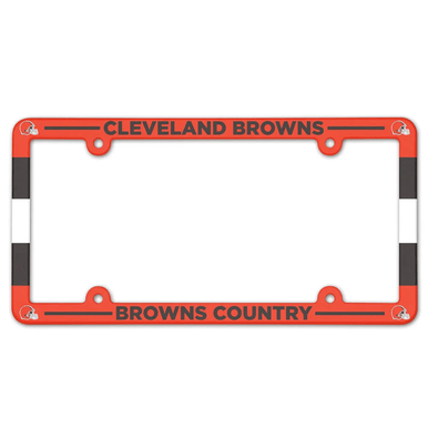 Cleveland Browns Country Full Color Plastic License Plate Frame