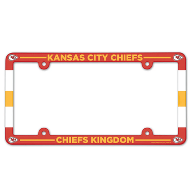 Kansas City Chiefs "Chiefs Kingdom" Plastic License Plate Frame