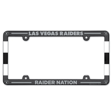 Las Vegas Raiders Nation Full Color Plastic License Plate Frame