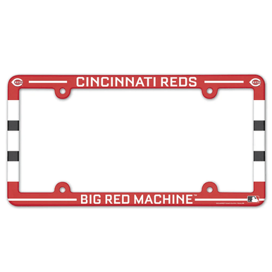 Cincinnati Reds Full Color Plastic License Plate Frame BIG RED MACHINE