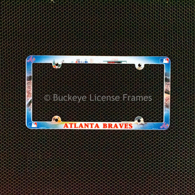 Atlanta Braves Full Color Plastic License Plate Frame