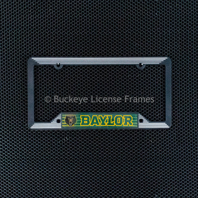 Baylor University Black Plastic License Plate Frame