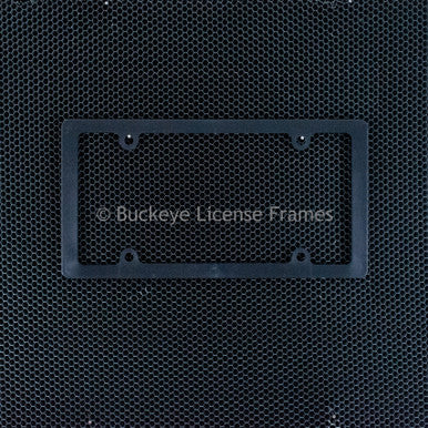 Blank Thin Rim Black Plastic License Plate Frame