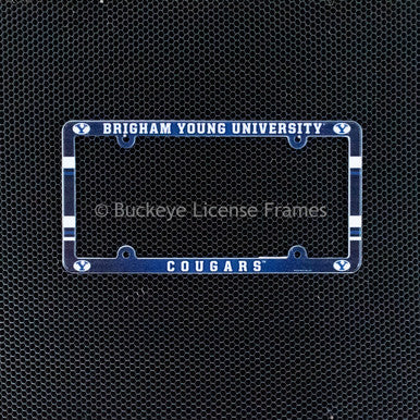 Brigham Young University Cougars Full Color Plastic License Plate Frame