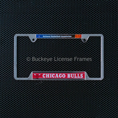 Chicago Bulls Chrome License Plate Frame - Metal