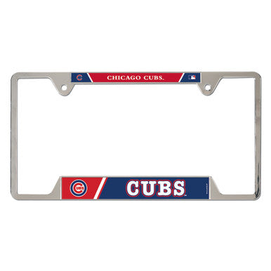 Chicago Cubs Chrome License Plate Frame - Metal